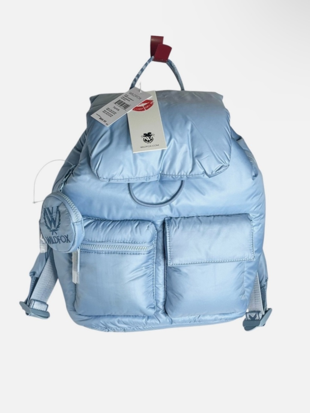 NWT Wildfox Puffy Bubble Backpack in Light Blue